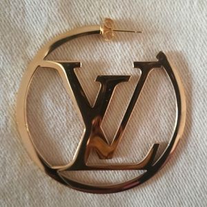 2in Hoop Earrings L V Great Gift’s For Women Designer Jewelry brand new.